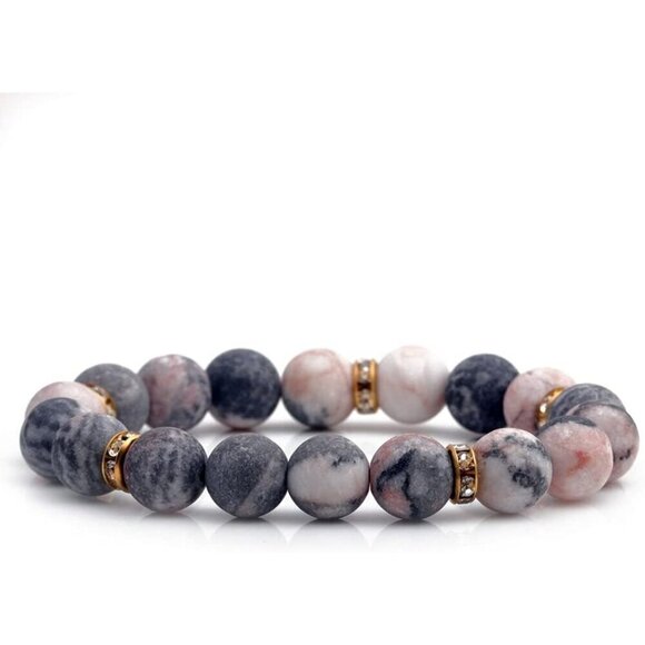 ✨Liagza Women Pink Chakra Beaded Crystals Healing Stones Bracelets Jewelry - Picture 3 of 6